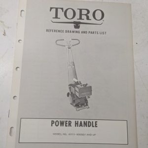 Toro Parts Catalog List Book Manual Reference Drawing Power Handle 40113