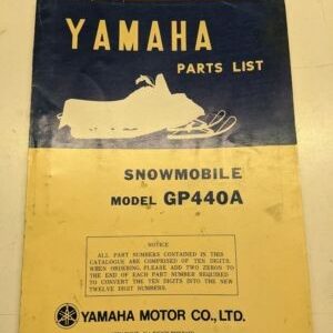 Original Yamaha Parts List Book Model Gp440A 1976 8E4-28198-60 Snowmobile Manual