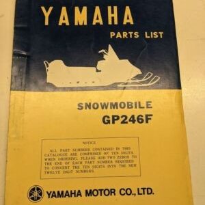 Original Yamaha Parts List Book Model Gp246F 1973 881-28198-60 Snowmobile Manual