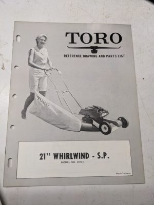 Toro Parts Catalog List Book Manual Reference Drawing 21” Whirlwind Sp 20121