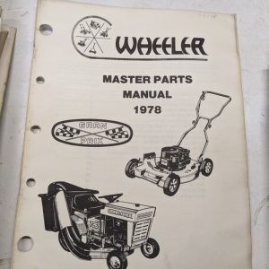 Wheeler Parts Catalog List Manual Book Master Gran Prix 1978 Mower Tractors