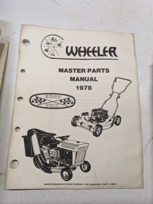 Wheeler Parts Catalog List Manual Book Master Gran Prix 1978 Mower Tractors