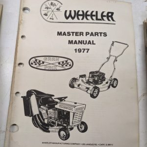 Wheeler Parts Catalog List Manual Book Master Gran Prix 1977 Mower Tractors