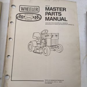 Wheeler Parts Catalog List Manual Book Master Gran Prix 1976 Mower Tractors