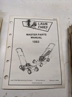 Lawn Chief Parts Catalog List Manual Book Master 1983 Mowers Lawn Equipment