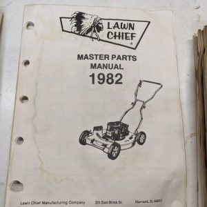 Lawn Chief Parts Catalog List Manual Book Master 1982 Mowers Lawn Equipment