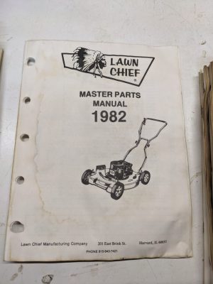 Lawn Chief Parts Catalog List Manual Book Master 1982 Mowers Lawn Equipment
