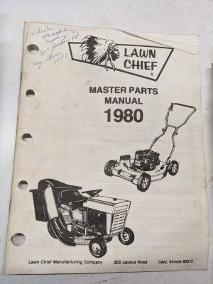 Lawn Chief Parts Catalog List Manual Book Master 1980 Mowers Lawn Equipment