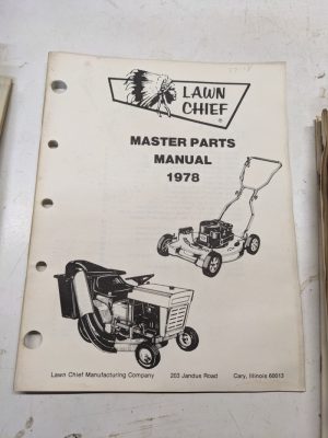 Lawn Chief Parts Catalog List Manual Book Master 1978 Mowers Lawn Equipment