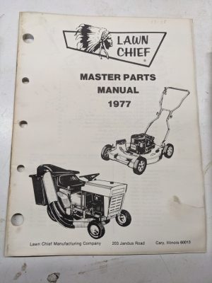 Lawn Chief Parts Catalog List Manual Book Master 1977 Mowers Lawn Equipment