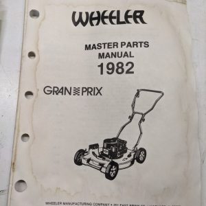 Wheeler Parts Catalog List Manual Book Master Gran Prix 1982 Mower Tractors