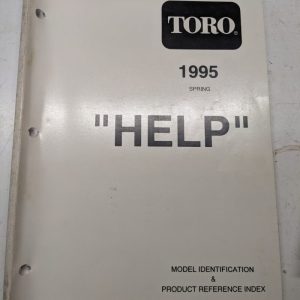 Toro 1995 Spring “Help” Model Identification Production Reference Index Manual