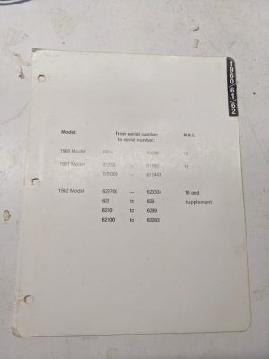 Ski-Doo Bombardier Snowmobile Parts List Manual Catalog B S L 16 Rd 1960-62 6 8