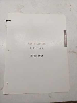 Ski-Doo Bombardier Snowmobile Parts List Manual Catalog B S L 22 Rd 1964 Section