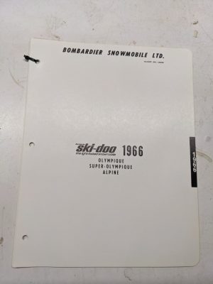 Ski-Doo Bombardier Snowmobile Parts List Manual Catalog 1966 Section Alpine