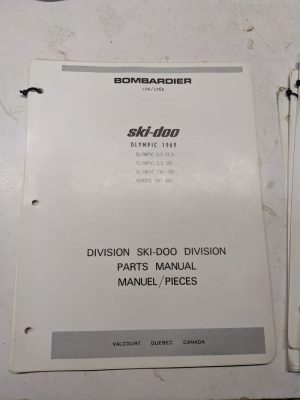 Ski-Doo Bombardier Snowmobile Parts List Manual Catalog 1969 Section Olympic Tnt