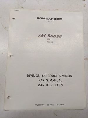 Ski-Doo Bombardier Snowmobile Parts List Manual Catalog Boose Mk I Ii 1 2 1968