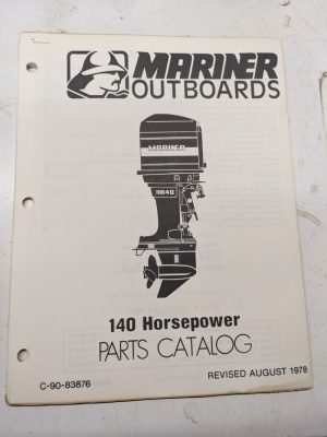 Mariner Outboard Boat Motor Parts List Book Catalog Manual 140 Hp 1978 83876