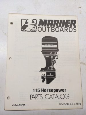Mariner Outboard Boat Motor Parts List Book Catalog Manual 115 Hp 1978 83778