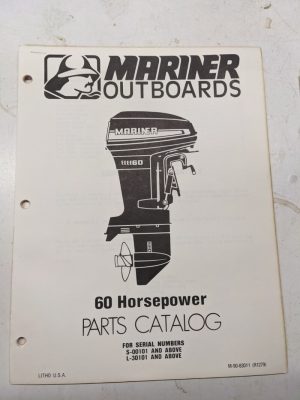 Mariner Outboard Boat Motor Parts List Book Catalog Manual 60 Hp 1979 83011