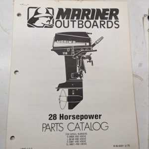 Mariner Outboard Boat Motor Parts List Book Catalog Manual 28 Hp 1979 84391