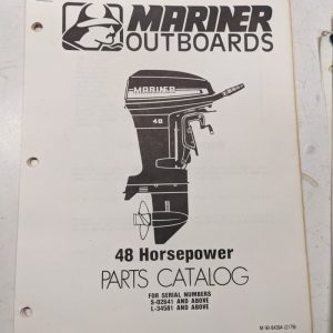 Mariner Outboard Boat Motor Parts List Book Catalog Manual 48 Hp 1979 84394