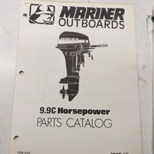 Mariner Outboard Boat Motor Parts List Book Catalog Manual 9.9C Hp 1978 84386