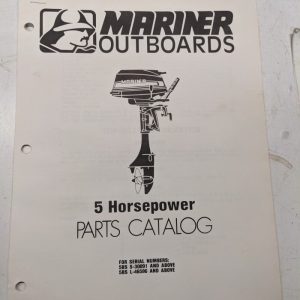 Mariner Outboard Boat Motor Parts List Book Catalog Manual 5 Hp 1978 54389
