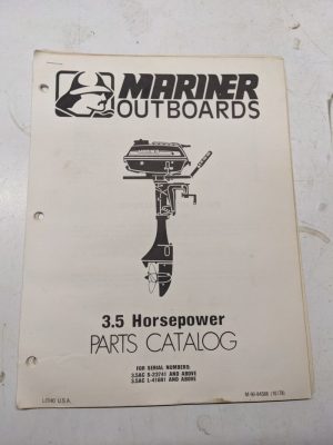 Mariner Outboard Boat Motor Parts List Book Catalog Manual 3.5 Hp 1978 84388