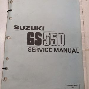 Suzuki Motorcycle Gs 550 Service Repair Manual 1990 Overhaul Shop Book