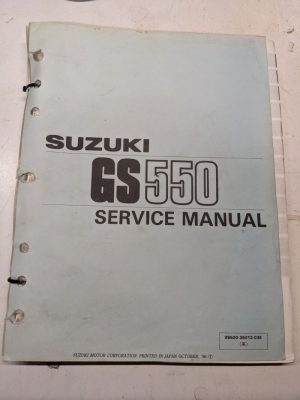 Suzuki Motorcycle Gs 550 Service Repair Manual 1990 Overhaul Shop Book