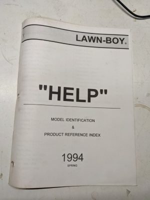 Lawn Boy Help Model Identification Product Reference Index Manual 1994