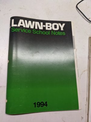 Lawn Boy Service School Notes 1994 Mower Tractor Trimmer Transmission