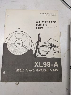 Homelite Parts List Book Manual Catalog Xl 98 A Multi Purpose Saw