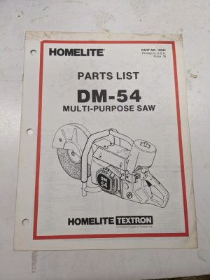 Homelite Parts List Book Manual Catalog Dm-54 Multi Purpose Saw