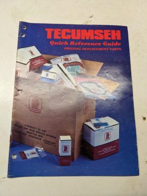 Tecumseh Engine Quick Reference Guide Original Replacement Parts