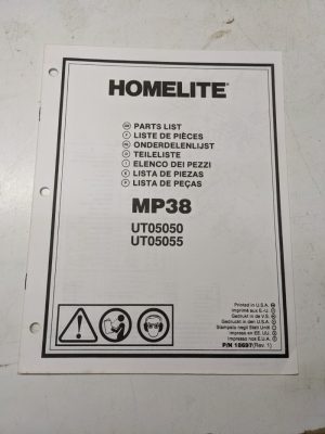 Homelite Parts List Book Catalog Manual Multi Saw Mp38 Ut05050 Ut05055 18697