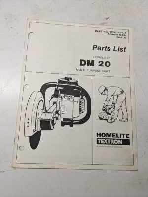 Homelite Parts List Book Catalog Manual Multi Purpose Saw Dm20 17331