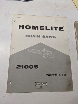 Homelite Parts List Book Catalog Manual Chain Saws 2100S Automatic 24423