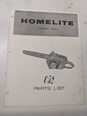 Homelite Parts List Book Catalog Manual Chain Saws C52 24256 Rev 1 Usa