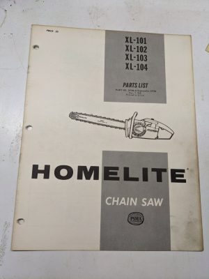 Homelite Parts List Book Catalog Manual Chain Saws Xl 101 102 103 104 24106-A