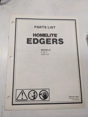Homelite Illustrated Parts List Book Catalog Manual Edgers E 150-2 300-Hd 18510