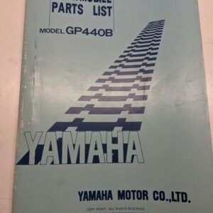 Original Yamaha Parts List Book Model Gp440B 1977 8F8-28198-H0 Snowmobile Manual