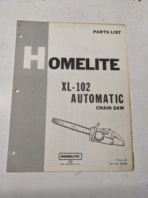 Homelite Illustrated Parts Catalog List Book Manual Chain Saws Xl-102 24461