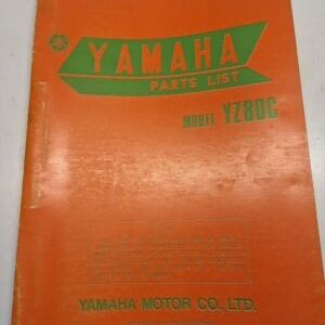 Original Yamaha Oem Parts List Book Model Yz80C 1975 598-28198-60 Manual