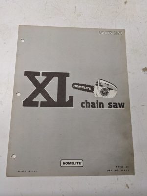 Homelite Illustrated Parts Catalog List Book Manual Chain Saws Xl 24923