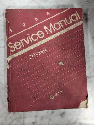 1984 Conquest Chrysler Service Repair Manual Shop Book Auto