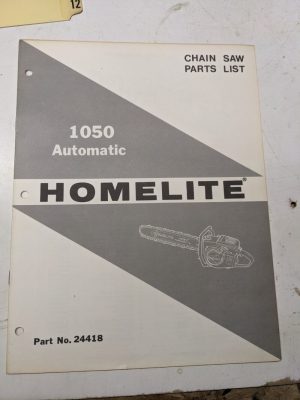 Homelite Illustrated Parts Catalog List Book Manual Chain Saws 1050 24418