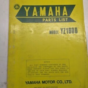 Original Yamaha Oem Parts List Book Model Yz100D 1976 1J4-28198-61 Manual