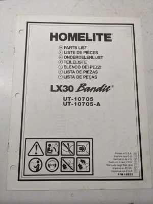 Homelite Illustrated Parts Catalog Manual List Book Chain Saws Lx30 Bandit 18823